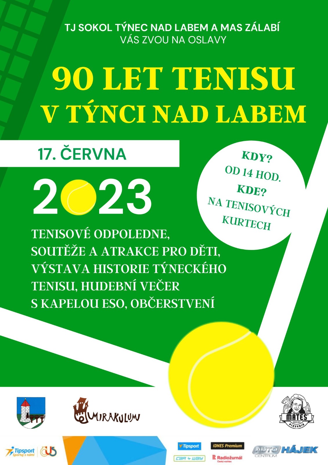 Oslavy 90 let tenisu